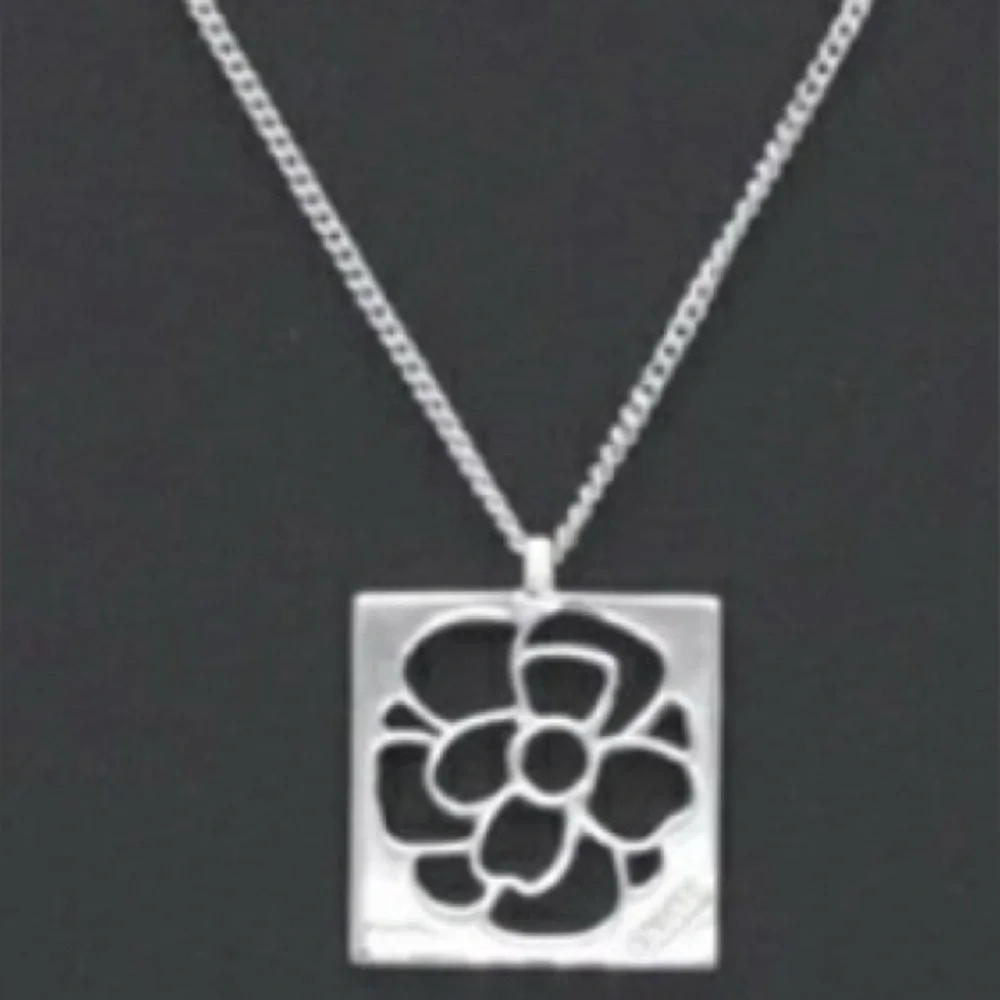 CHANEL Open Camillia 925 Sterling Silver Necklace - Picture 11 of 12